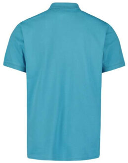 No Excess Polo pique solid stretch seablue Veelkleurig