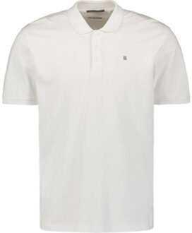No Excess Polo pique solid stretch white Wit - XXL