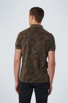 No Excess Polo Print Army Groen Donkergroen - XXL