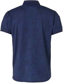 No Excess Polo Print Donkerblauw - L