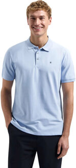 No Excess Polo short sleeve basic blue - maat XL Blauw