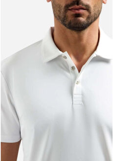 No Excess Polo travel jersey sedoc white - maat M Wit