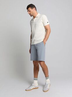 No Excess Poloshirt Terry Jacquard Ecru Off-White - XXL