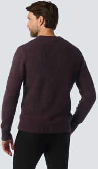 No Excess Pullover Crewneck 2 Coloured Soft Stretch Aubergine  2XL Bordeaux