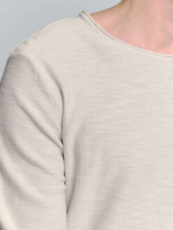No Excess Pullover crewneck garment dyed + st chalk - maat M Grijs