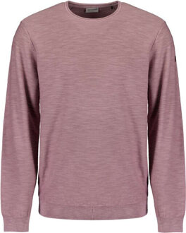 No Excess Pullover crewneck garment dyed + st mauve Roze - XL