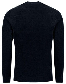 No Excess Pullover crewneck light weight chen night Blauw - M