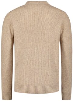 No Excess Pullover Crewneck Melange Cables Kit  3XL Beige, Bruin