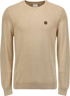 No Excess Pullover crewneck relief garment dy stone Beige - L