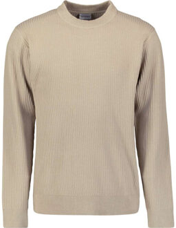 No Excess Pullover crewneck rib sand Kaki - XL