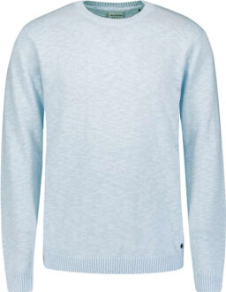 No Excess Pullover crewneck slub with linen sky - maat S Bruin