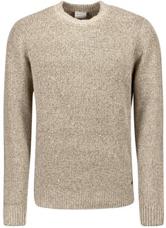 No Excess Pullover Crewneck Soft Woolblend Sand  2XL Beige, Bruin