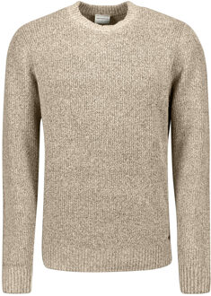 No Excess Pullover Crewneck Soft Woolblend Sand M Beige, Bruin