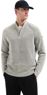 No Excess Pullover half zip 2 colored chenill kit Grijs - M