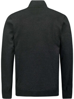 No Excess Pullover half zip 2 coloured melang dark grey Grijs - XL