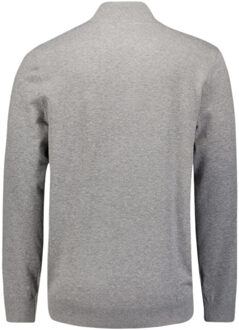 No Excess Pullover half zip 2 coloured melang grey melange - maat S Grijs