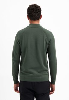 No Excess Pullover Half Zip High Collar Solid L Groen