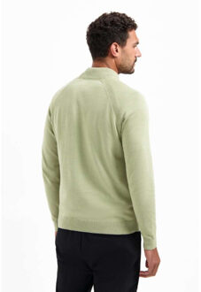 No Excess Pullover half zip high collar solid light moss Bruin