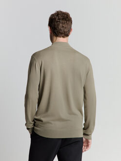 No Excess Pullover Half Zip Light Army  L Groen