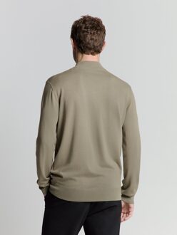 No Excess Pullover Half Zip Light Army  M Groen