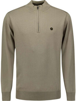 No Excess Pullover half zip light army - maat L Groen