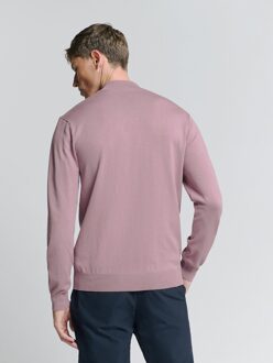 No Excess Pullover Half Zip Mauve  M Roze