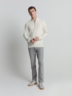 No Excess Pullover Half Zip Melange Kit  M Wit