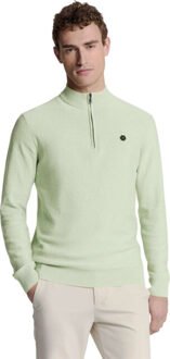 No Excess Pullover half zip melange mint Groen - XL