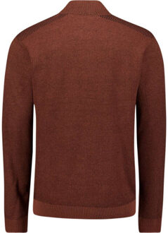 No Excess Pullover half zip plated structure terra Rood - M