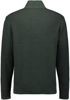 No Excess Pullover Half Zipper 2 Coloured Melange Dark Green  2XL Groen