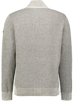 No Excess Pullover Half Zipper 2 Coloured Melange Stone  2XL Grijs