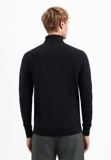 No Excess Pullover Roll Neck Black  L Zwart