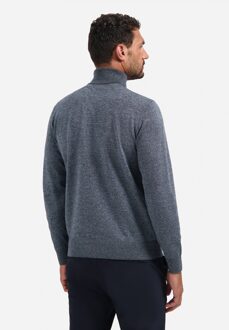 No Excess Pullover Roll Neck Dusty Blue  3XL Blauw, Navy