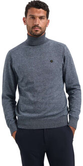 No Excess Pullover roll neck dusty blue Blauw - S
