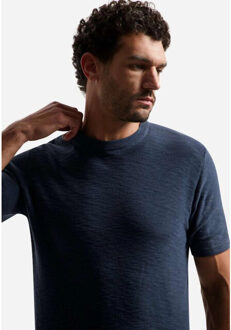 No Excess Pullover short sleeve crew neck slu night Blauw - L