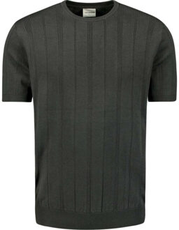 No Excess Pullover short sleeve crewneck drop dark steel Groen - L