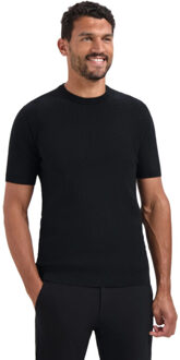 No Excess Pullover short sleeve crewneck soli black Zwart - XXL