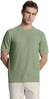 No Excess Pullover short sleeve crewneck soli green - maat XXXL Groen