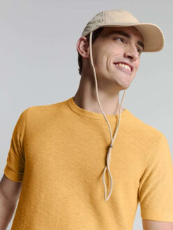 No Excess Pullover short sleeve crewneck soli yellow Veelkleurig