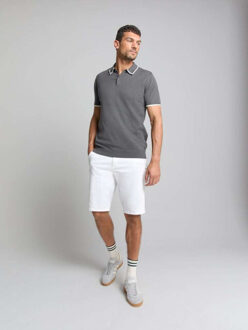 No Excess Pullover short sleeve polo button s dark steel Groen - L
