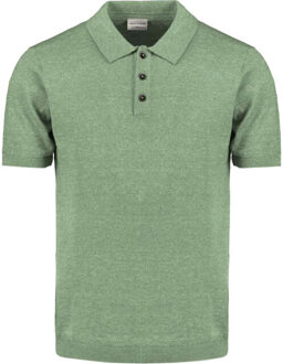 No Excess Pullover short sleeve polo melange green Groen - XXXL