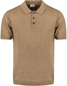 No Excess Pullover short sleeve polo melange Kaki - XL