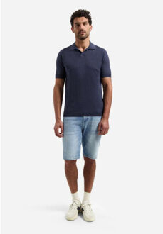 No Excess Pullover short sleeve polo night - maat XXL Blauw