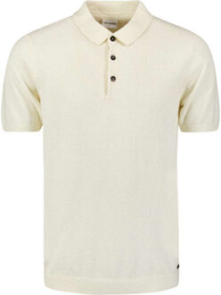 No Excess Pullover short sleeve polo solid re offwhite - maat XL Beige