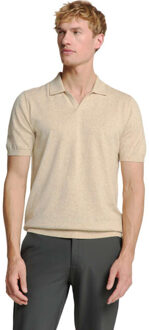 No Excess Pullover short sleeve polo v melang sand Kaki - L