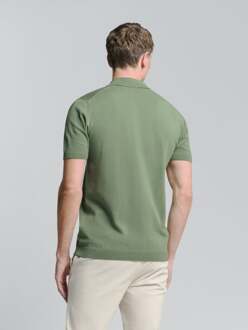 No Excess Pullover Short Sleeve Polo V Solid Green  3XL Groen