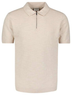 No Excess Pullover short sleeve polo zip frot desert Kaki - L