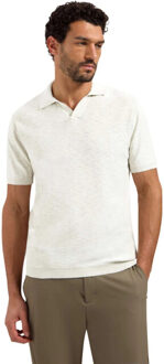 No Excess Pullover short sleeve v-polo slub kit Groen - L