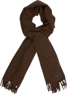 No Excess Scarf woven solid brown Bruin - One size