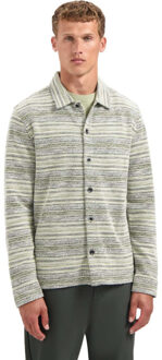 No Excess Shirt jersey jacquard dark green - maat XL Groen